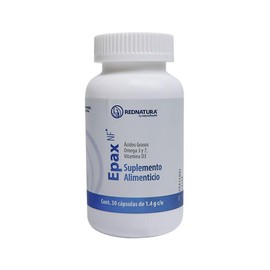 Epax Rednatura Omega 3, Omega 7, Acidos Grasos - Controlan los niveles de colesterol y trigliceridos.                                                 
