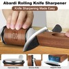 Abardi Rolling Knife Sharpener for Straight Edge, Knife Sharpening with