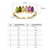 TJC Multi Gemstone Six Stone Ring for Womens in 14ct