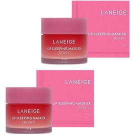 Laneige Lip Sleeping Mask EX Berry 20g x 2 Smooth lip exfoliation care / 라네즈 립 슬리핑 마스크 EX 베리 20g x 2개 매끈한 입술 각질 케어