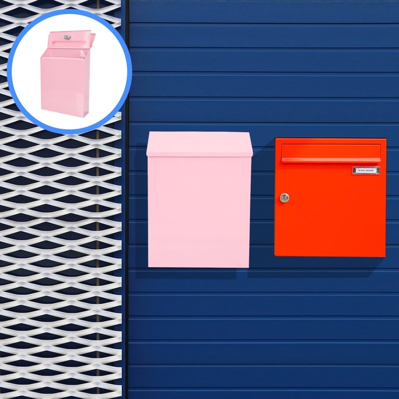 Baluue Wall-Mounted Mailbox with Lock, Anti-Theft Drop Box for Outdoor