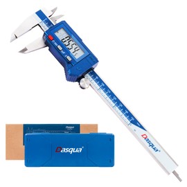 Dasqua 6” IP54 Digital Caliper, Stainless Steel Water-Resistant Precision Measuring Tool with Large LCD, Inch/Metric/Fraction Switch, Resolution 0.0005"/0.01mm/1/128, Accuracy ±0.001"/0.02mm
