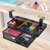 Under Desk Drawer Organizer No Drilling 2 Slide Out Drawer