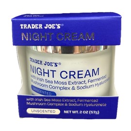 Trader Joe’s Night Cream Irish Sea Moss Extract Fermented Mushroom Complex 2 OZ