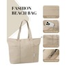HAN-LBG Tote Bags for Women with Zip, Multiple Pockets Beach