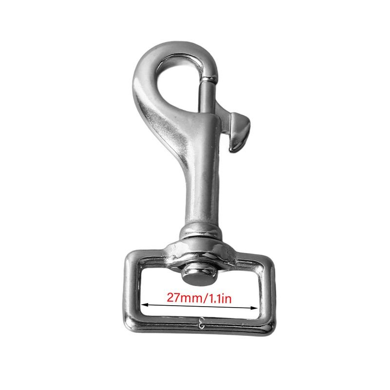 5PCS 27mm Square Tail Snap Hooks 360 Degree Rotating Hook