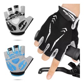 Wotow 1par Guantes De Bicicleta Montaña Ciclismo Guante Medio Dedo