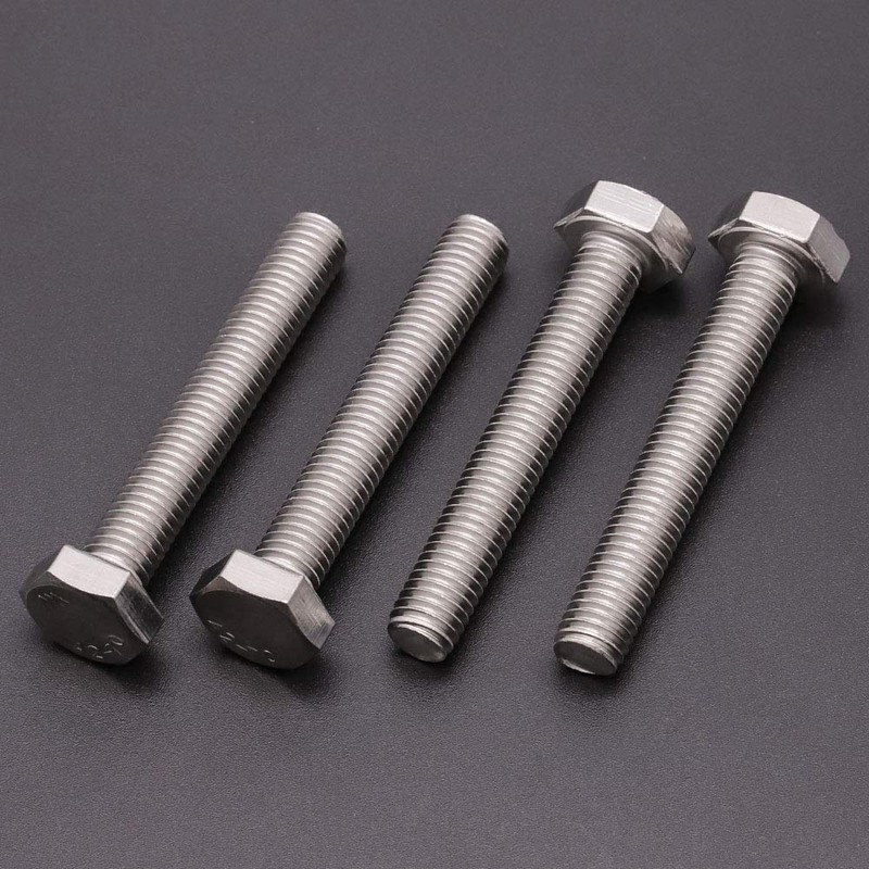 1/2-13 x 4 (4 PCS) Stainless Steel Hex Bolts, Hex