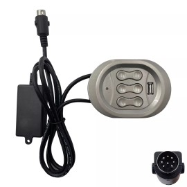 Kaidi Power Recliner Kaidi 6 Button 8 Pin Switch Hand Control KDH166A-003 with USB