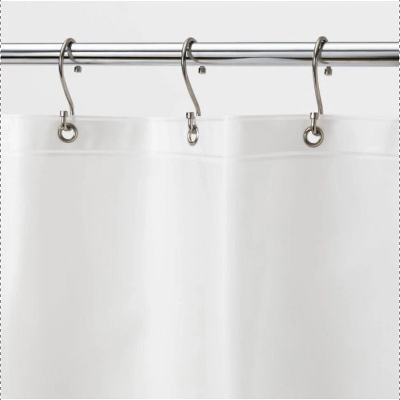 Made by Design 2-Pack PEVA Shower Liner Medium Weight 71"x71"