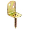 Domax 10 Pack L Shaped Fence Panel Brackets, Galvanised, Yellow,