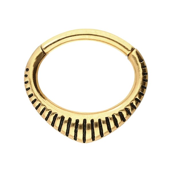 PIERCINGLINE Surgical Steel Segment Ring Clicker | Design | Piercing