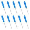 FOCMKEAS 10PCS Mini Phillips Screwdriver, 2mm Cross Head with Blue