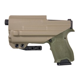 FDO Industries IWB Kydex Holster Compatible with PSA Dagger Compact w/PLMini 2 -Discreet Carry Concepts 1.5" Metal Monoblock Gear Clip - Optic Cut - The Paladin Series - Made in USA (Flat Dark Earth)