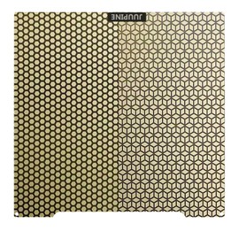 Wefuit PEI Honeycomb Build Plate 241x253.8mm for Prusa I3 MK2 2.5S MK52 MK3S MK3S+ MK4 3D Printer,Upgraded Etching Technology,Honeycomb+Square Pattern,Double Sided 0.5mm Flexible Spring Steel Plate