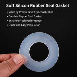 5 Packs Toilet Flush Valve Seal Ring, Replacement Part Number 816.418.00.1, Silicone Rubber Toilet Flush Valve Seal Washer Compatible with Geberit Flush Valves Base Sealing Washer