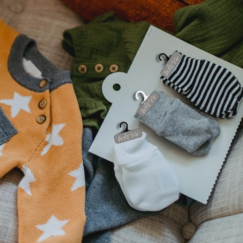 SOESFOUFU Sock Display Hooks Lightweight Plastic Sock Hangers for Retail