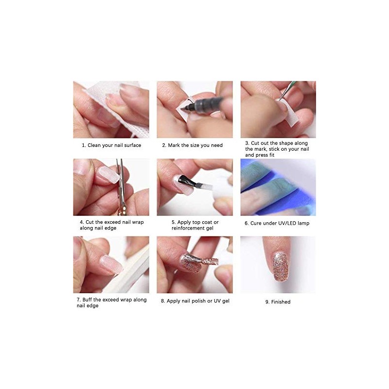Self Stick Fiberglass Silk Wrap for Nail Repair Protector Nail