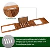 VaeFae Premium Teak Bathtub Tray, Expandable Wooden Bath Tray for