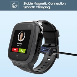 Lamshaw Compatible with XPLORA X6 Play Charger, Magnetic USB Charging Cable Replacement Charger Compatible for XPLORA X6 Play Kids Smartwatch (2 Pack-Black+Black)