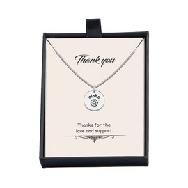 LeCalla 925 Sterling Silver Aloha Quote Charms Necklace Pendant for Women Teen