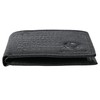 GERMANUS Leather Wallet (Black Croco), Black crocodile., Classic