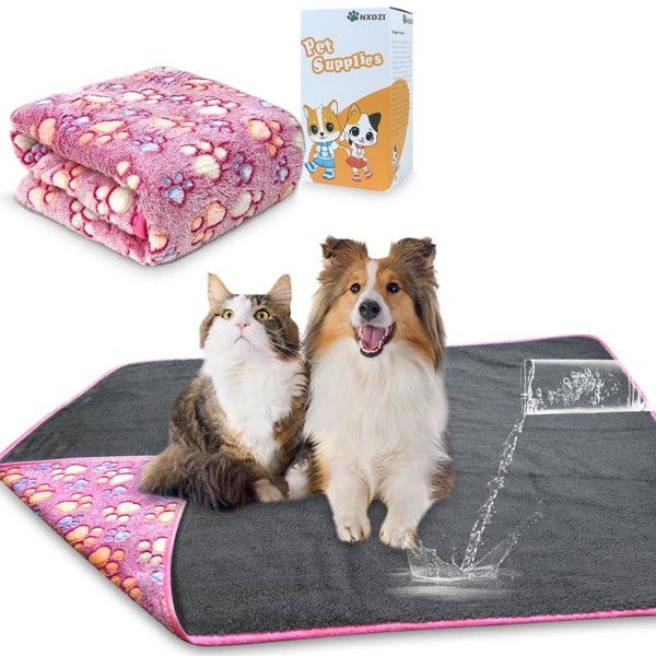 Waterproof Dog Blankets for Large Dogs, 41" x 31" Dog