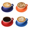 Yundu Ceramics Latte Cup and Saucer - 10 oz for