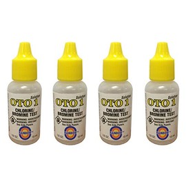 Pentair 4 Rainbow Pool Spa OTO 1 Chlorine Bromine Test Kit Solutions .5 Oz Each