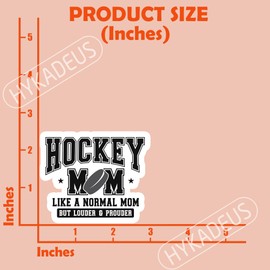 (3Pcs) Hockey Mom Like A Normal Mom Sticker, Hockey Mom Stickers, Hockey Mom Decal, Hockey Mom Gifts Hockey Stickers Decal, Waterproof Vinyl Decal for Book Laptop Phone Tumbler Water Bottle, 3" x 2.5"