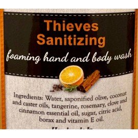 Garden Path Soap THIEVES FOAMING HAND & BODY WASH - Tangerine Rosemary Clove Cinnamon Oils