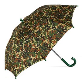 ShedRain Camo Kids Umbrella for Boys & Girls - Pinch-Proof, Easy Grip Handle - Compact Children's School & Travel Umbrella with Large 33" Arc, Heavy Duty Steel Shaft & Fiberglass Ribs