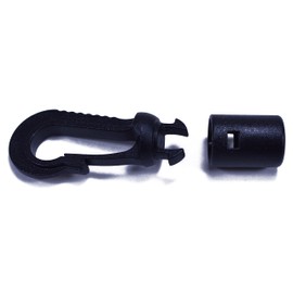 1/8" Shock Cord End Hooks - Bungee Locking Clips - 10 Pack