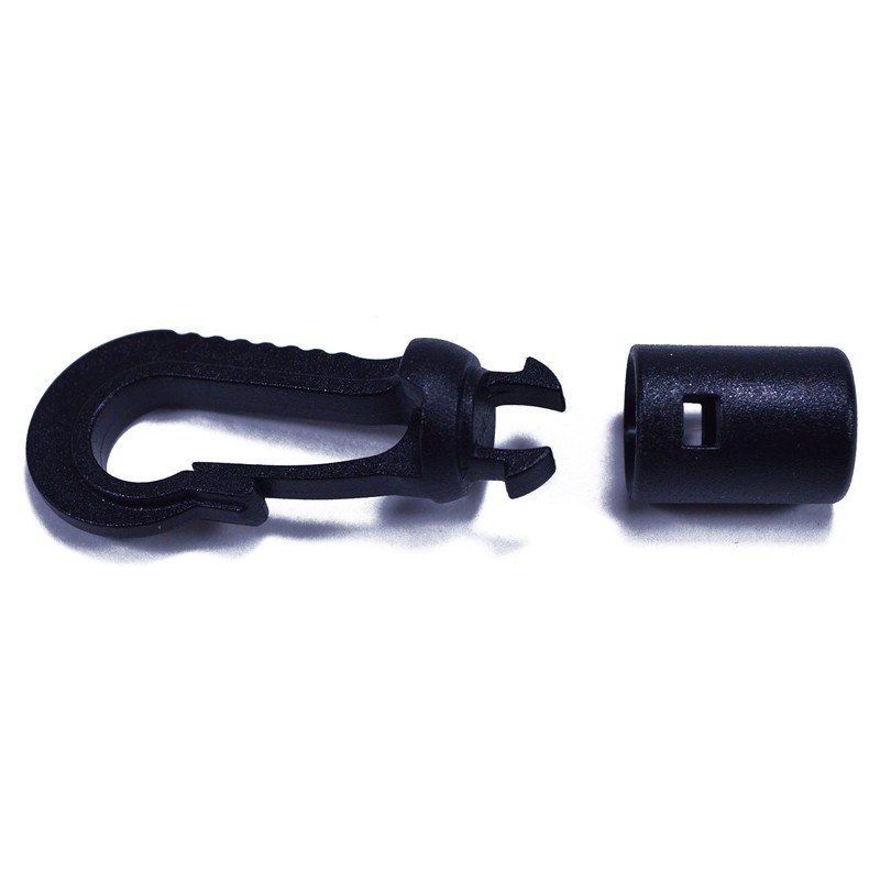 1/8" Shock Cord End Hooks - Bungee Locking Clips -