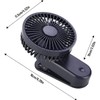 KONPWAY Portable Clip on Mini Desk Fan, 2400mAh Rechargeable USB