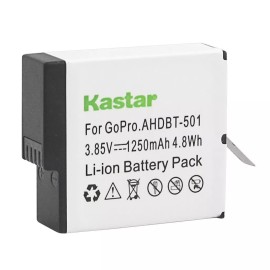 Kastar Battery & LCD USB Charger for GoPro HERO6, HERO5, GoPro AHDBT-601, AHDBT-501