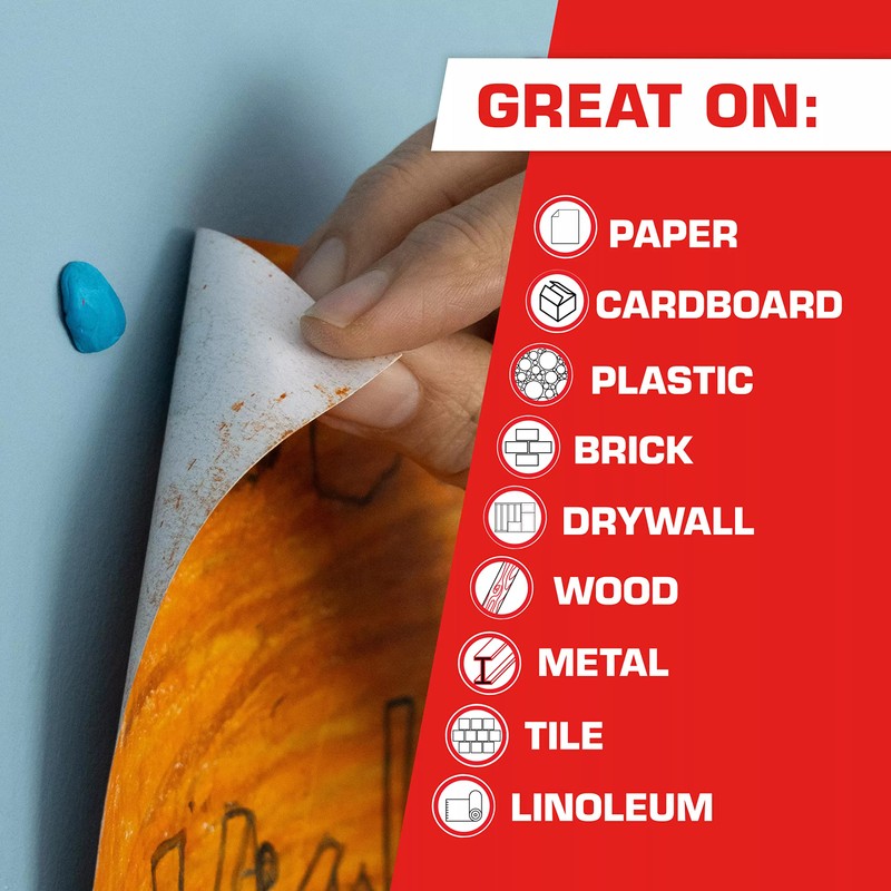 Loctite 1270884 Fun-Tak Mounting Putty, 2 oz, Blue (12-Pack)