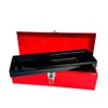 Homak Steel Hip Roof Tool Box, Red, Short, 19 Inches