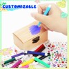 ZWQLZG Pack of 8 Mini Treasure Chest DIY Wooden Boxes