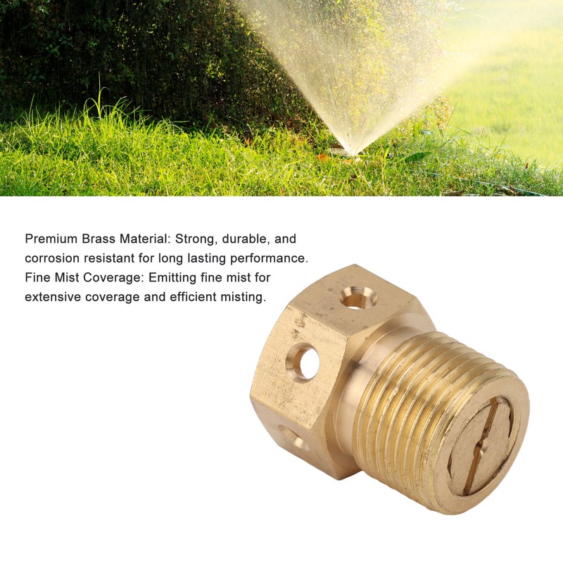 10PCS Misting Nozzle Brass Multiple Holes Anti Corrosion Fine Misting