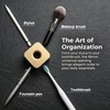 Pen Stand for Desk, 2-in-1 Single Pen Holder & Paperweight,