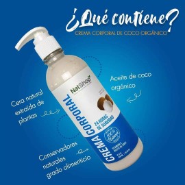 Natshop Crema Corporal De Coco (500 Ml)