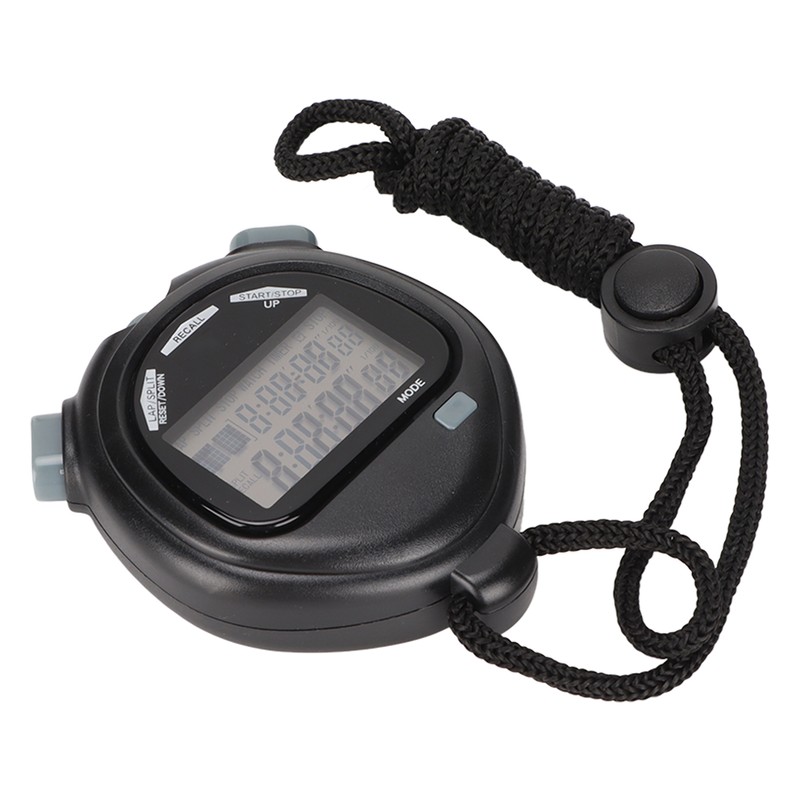Electronic Stopwatch Multifunctional 2 Lines Show Digital Sports Timer for