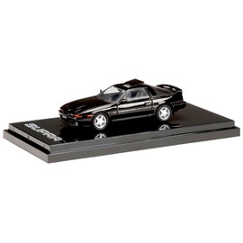 HJ64 1/64 Toyota Supra (A70) 2.5GT TWIN TURBO LIMITED Outer Sliding Sunroof Parts Included Black Pearl Finished Product