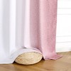 Geomoroccan Ombre Full Blackout Curtains 63 Inches Length, Pink and