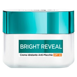 L'Oréal Paris Bright Reveal Anti-Flecken-Kit mit Feuchtigkeitscreme SPF50 50 ml + UV-Flüssigkeit SPF50 50 ml + Peeling 25 ml + Gesichtsserum 30 ml – 4er-Set
