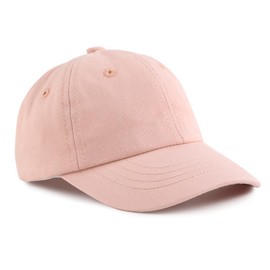 Plain Toddler Baseball Hat Unisex Cotton Kids Trucker Hat Adjustable Baby Boys Sun Caps Girls Baseball Cap 1-5Y (52cm(2-5Y), Light Pink)
