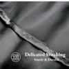 Satin Pillow Cases 2 Pack - Dark Gray Pillowcase for