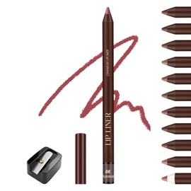 Erinde L?piz Perfilador de Labios, Resistente al Agua y Larga Duraci?n,#f06