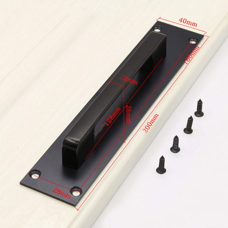 Sliding Door Handles, KAIISSA Surface Mounted Door Handle, Kitchen Sliding